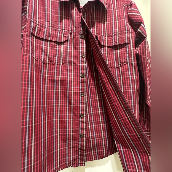 NordicTrack long sleeved plaid shirt good used condition 💖 - Picture 3 of 8
